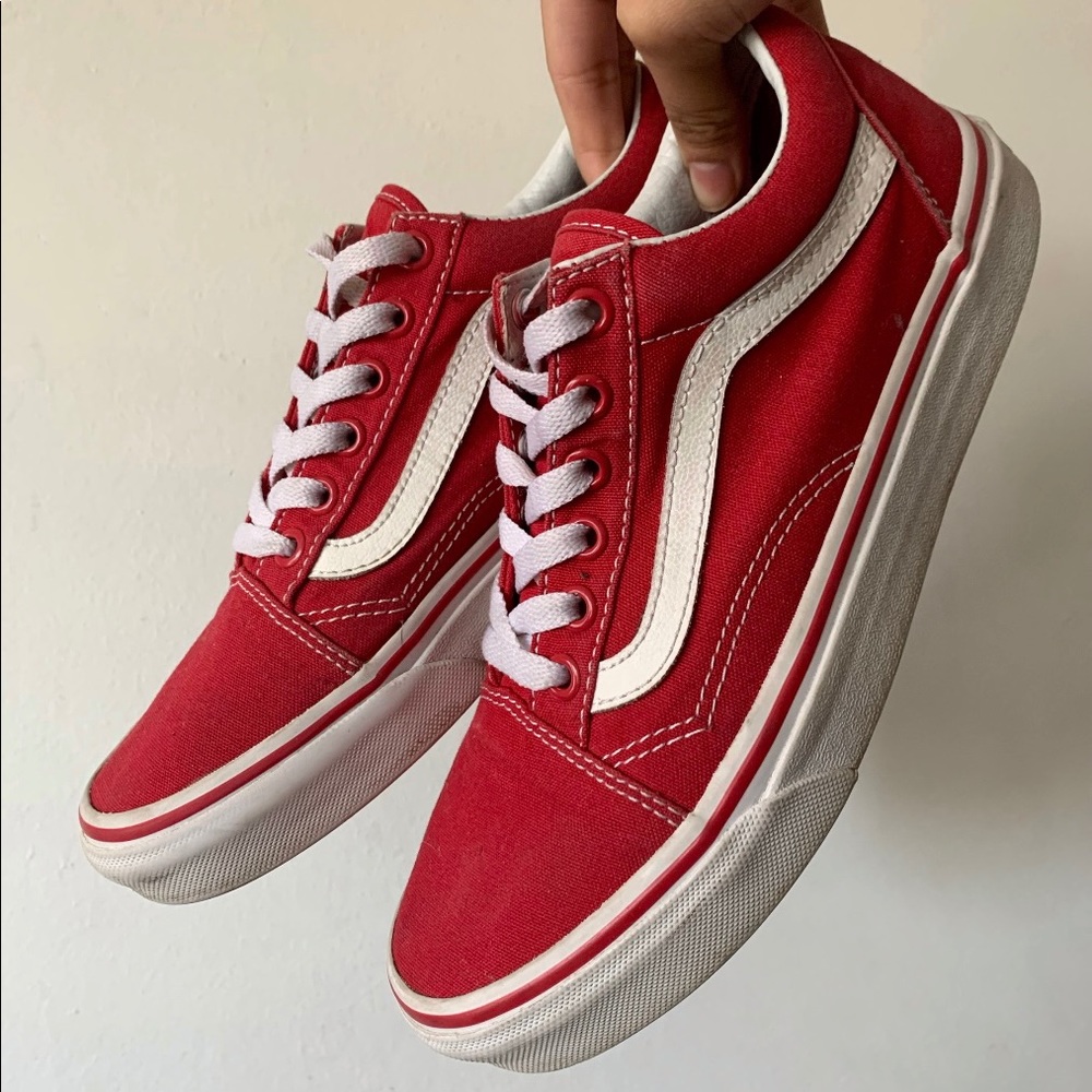 Red Old Skool Vans